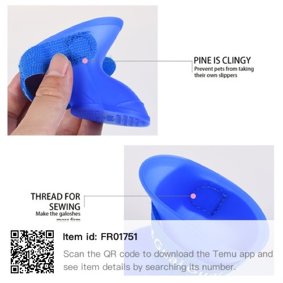 Pink pet boots New ( size small) - Picture 3 of 5